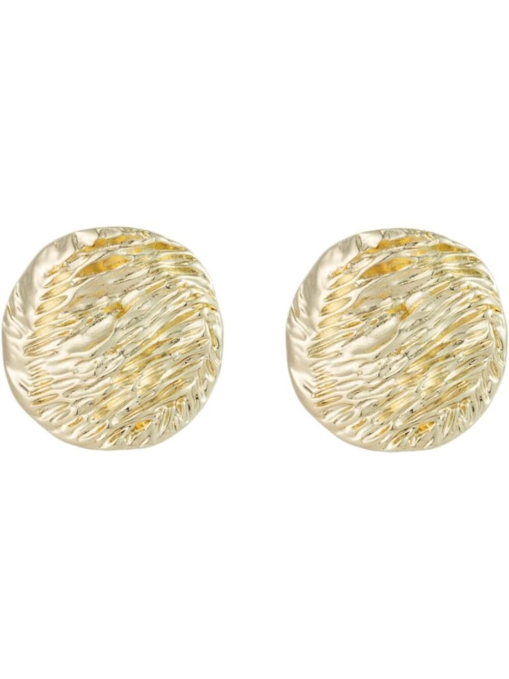 Chic Women's Round Coin Stud Earrings | Stylish Disc Button Ear Studs